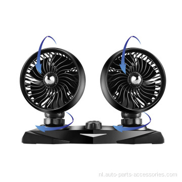 Portable Dual Head Fan USB autokoelventilator